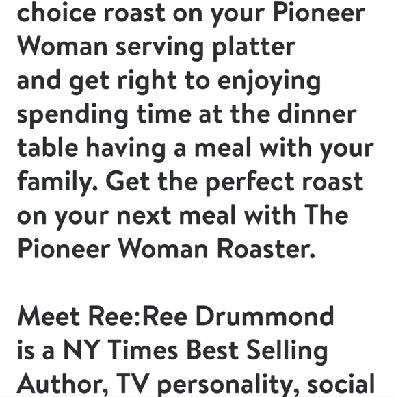 ❤️ New Pioneer Woman Timeless Non-Stick Roaster with Wire Rack - Picture 4 of 10